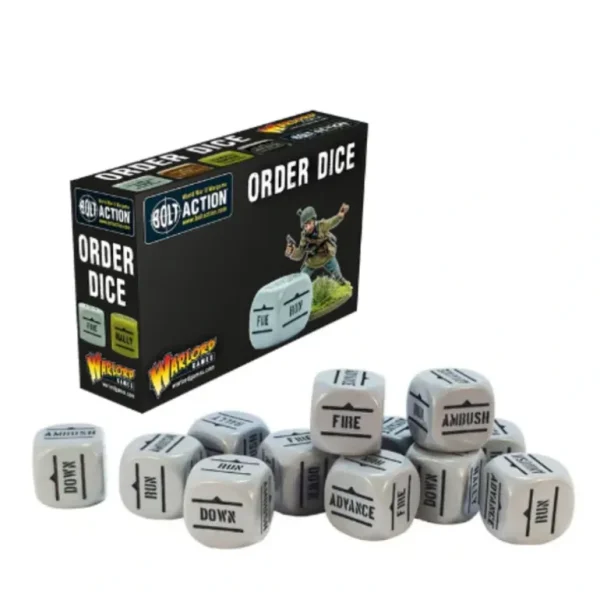 Bolt Action: Orders Dice Pack - Grey - Miniature Marvels: Airplane Models & Painted Dice* Shop All
