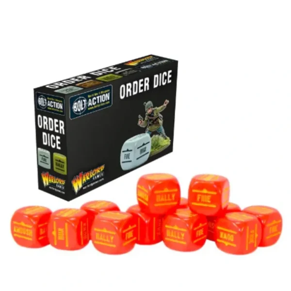 Bolt Action: Orders Dice Pack - Red - Miniature Marvels: Airplane Models & Painted Dice* Shop All