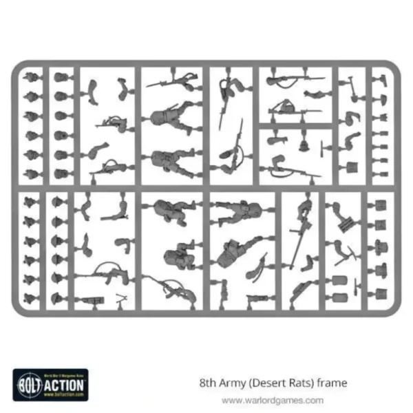 Bolt Action: 8th Army (Desert Rats) Frame - Miniature Marvels: Airplane Models & Painted Dice* Shop All