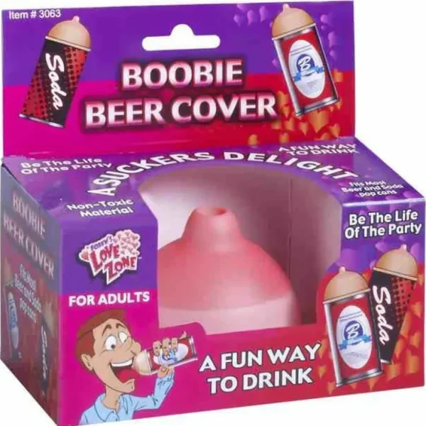 Flash Sale Boobie Beer Soda Drink Cover - Funny GaG Prank Novelty Joke Gift - Miniature Marvels: Airplane Models & Painted Dice Egpull