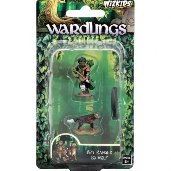 Cheap Boy Ranger & Wolf: WizKids Wardlings WZK 73316 - Miniature Marvels: Airplane Models & Painted Dice Miniature