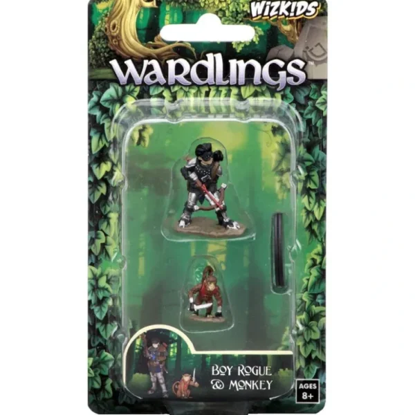 Clearance Boy Rogue & Monkey: WizKids Wardlings WZK 73317 - Miniature Marvels: Airplane Models & Painted Dice Miniature