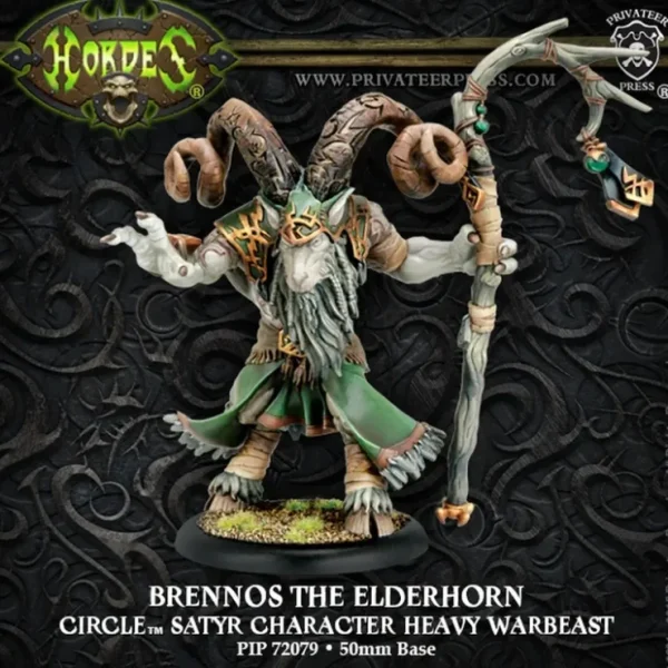 Cheap Brennos the Elderhorn: Circle Orboros - Warbeast PIP 72079 - Miniature Marvels: Airplane Models & Painted Dice Miniature