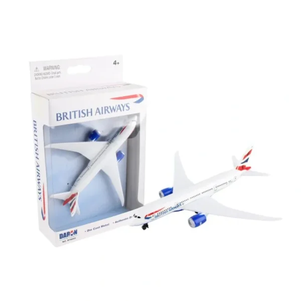 British Airways 787 Single Plane RT6005 - Miniature Marvels: Airplane Models & Painted Dice* Airplane Model