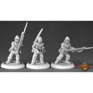 Hot British Colonial Riflemen II (3): Chronoscope RPR 50184 - Miniature Marvels: Airplane Models & Painted Dice Miniature