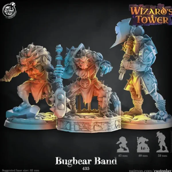 Clearance Bugbear Band - Miniature Marvels: Airplane Models & Painted Dice Miniature