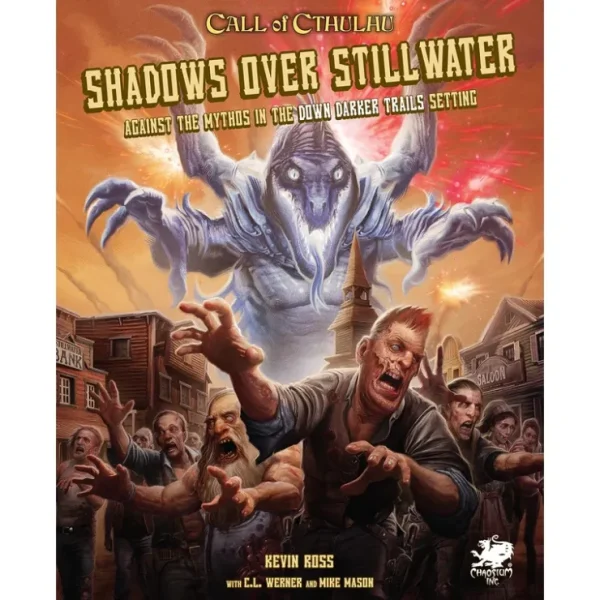 Cheap Call of Cthulhu RPG: Against the Mythos in the Down Darker Trails Setting - Shadows over Stillwater (Hardcover) CHA 23156-H - Miniature Marvels: Airplane Models & Painted Dice Role-playing Game