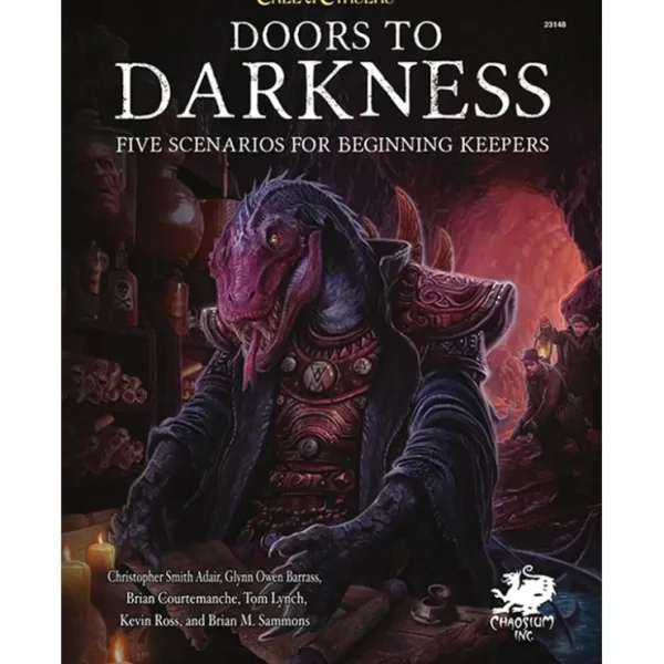 Cheap Call of Cthulhu RPG: Doors to Darkness (Hardcover) CHA 23148-H - Miniature Marvels: Airplane Models & Painted Dice Role-playing Game