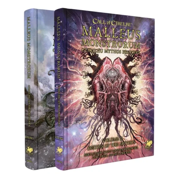 Cheap Call of Cthulhu RPG: Malleus Monstrorum Cthulhu Mythos Bestiary Two Volume Slipcase Set CHA 23170-X - Miniature Marvels: Airplane Models & Painted Dice Role-playing Game