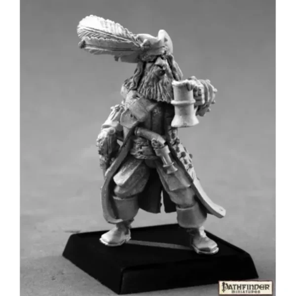 Hot Captain Kerdak Bonefist: Pathfinder RPR 60137 - Miniature Marvels: Airplane Models & Painted Dice Miniature