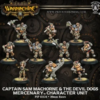 New Captain Sam MacHorne & the Devil Dogs: Mercenary - Unit PIP 41124 - Miniature Marvels: Airplane Models & Painted Dice Miniature