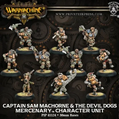 New Captain Sam MacHorne & the Devil Dogs: Mercenary - Unit PIP 41124 - Miniature Marvels: Airplane Models & Painted Dice Miniature