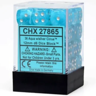 Sale Caribbean Blue / White: Frosted 36d6 12mm Dice Block CHX 27816 - Miniature Marvels: Airplane Models & Painted Dice Dice