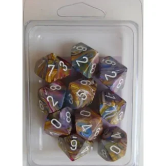 Cheap Carousel / White: Festive d10 Dice Set (10's) CHX 27240 - Miniature Marvels: Airplane Models & Painted Dice Dice