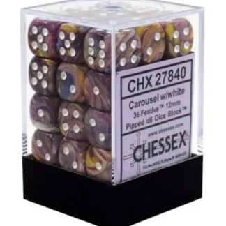 Outlet Carousel / White: Festive 36d6 12mm Dice Block CHX 27840 - Miniature Marvels: Airplane Models & Painted Dice Dice