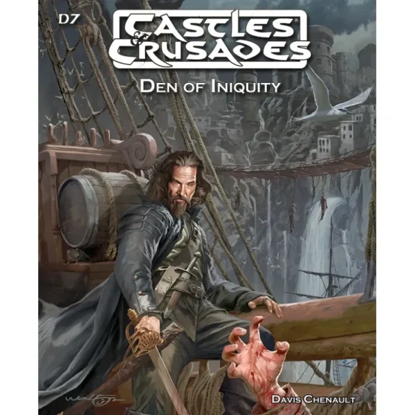 Cheap Castles & Crusades: D7 Den of Iniquity TLG 80991 - Miniature Marvels: Airplane Models & Painted Dice Role-playing Game