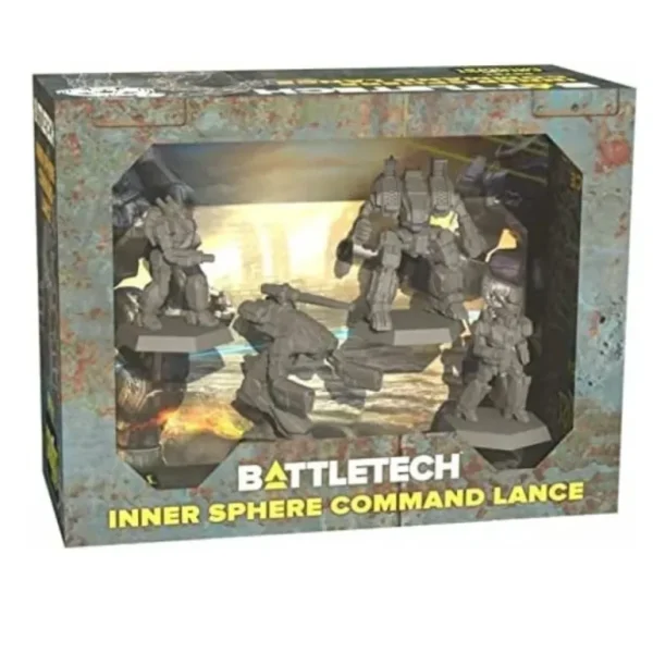 Catalyst Game Labs Battletech: Inner Sphere: Command Lance:Force Pack - Miniature Marvels: Airplane Models & Painted Dice* Shop All
