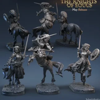Clearance Centaur Light Knights - Miniature Marvels: Airplane Models & Painted Dice Miniature
