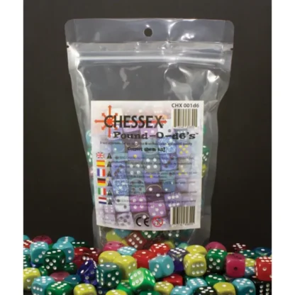 Online Chessex Pound-O-d6's (Approx. 80-100 d6 Dice) CHX 001D6 - Miniature Marvels: Airplane Models & Painted Dice Dice