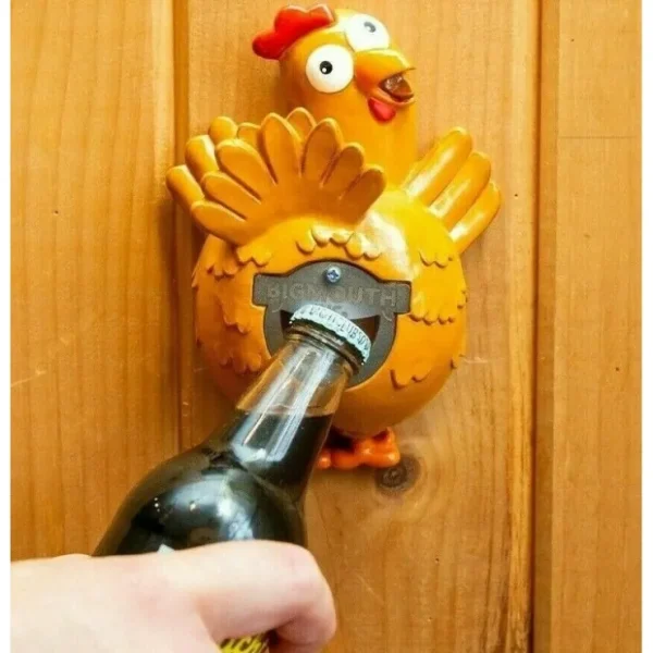 Flash Sale Chicken Butt Bottle Opener - Funny Wall Mounted - BigMouth Inc. - Miniature Marvels: Airplane Models & Painted Dice Egpull