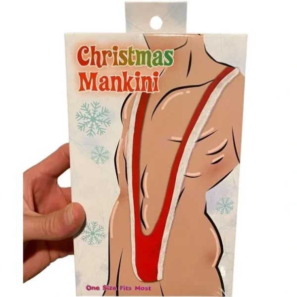 Clearance Christmas Santa Mankini Willy Warmer Thong - Men's Weener Bikini Holiday Gift - Miniature Marvels: Airplane Models & Painted Dice Egpull