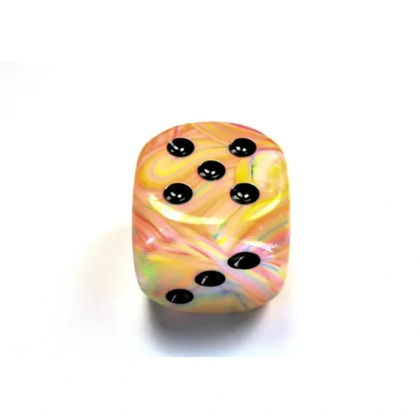 Shop Circus / Black: Festive 50mm D6 (w/ Pips) CHX DF5062 - Miniature Marvels: Airplane Models & Painted Dice Dice