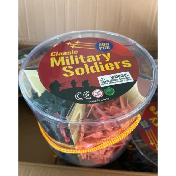 Classic Military Soldier Bucket - Miniature Marvels: Airplane Models & Painted Dice* Airplane Model