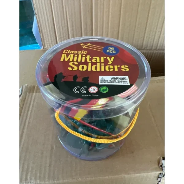 Classic Military Soldiers 56pcs - Miniature Marvels: Airplane Models & Painted Dice* Airplane Model