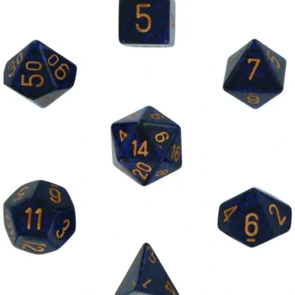 Best Cobalt: SpeckledPolyhedral Dice Set (7's) CHX 25337 - Miniature Marvels: Airplane Models & Painted Dice Dice