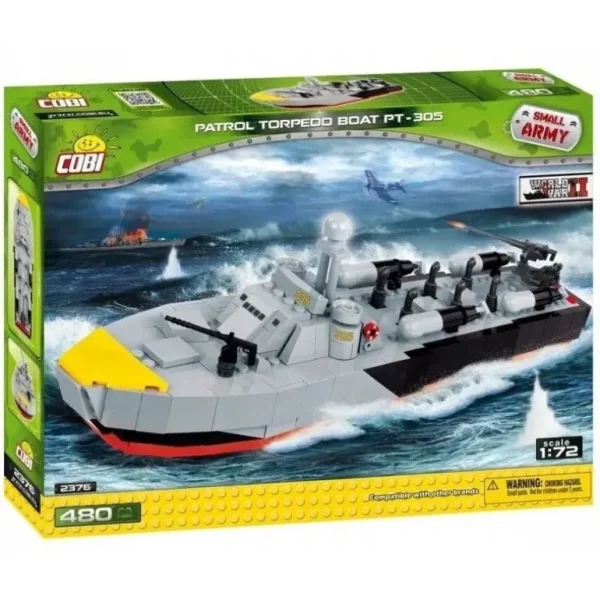 COBI 2376 1:72 Patrol Torpedo Boat PT-305 - Miniature Marvels: Airplane Models & Painted Dice* Airplane Model