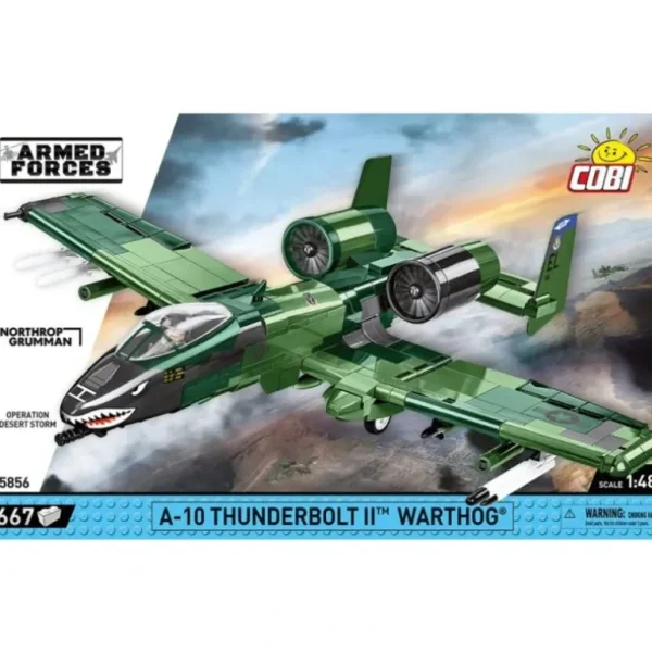 Cobi 5856 A-10 Thunderbolt II Warthog - Miniature Marvels: Airplane Models & Painted Dice* Airplane Model