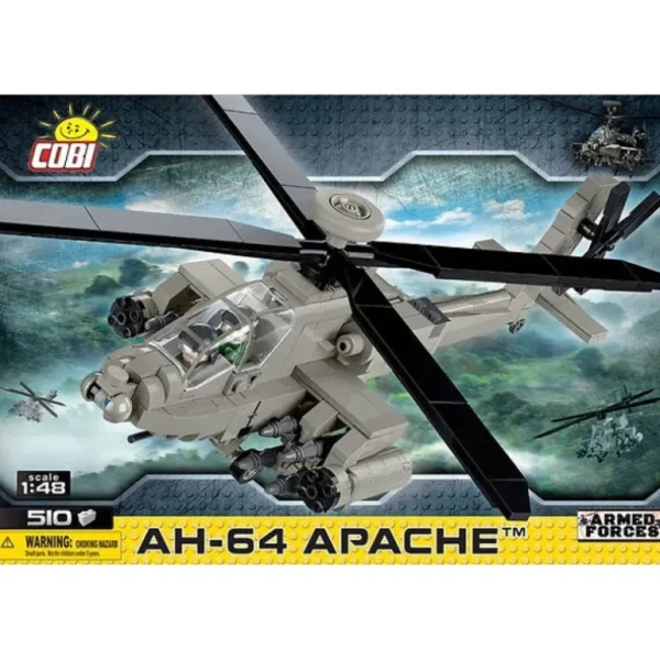 COBI 5808 AH-64 Apache - Miniature Marvels: Airplane Models & Painted Dice* Airplane Model
