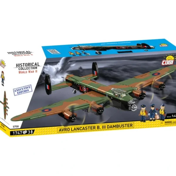 Cobi 5758 Avro Lancaster B.III "Dambusters" Executive Edition - Miniature Marvels: Airplane Models & Painted Dice* Airplane Model