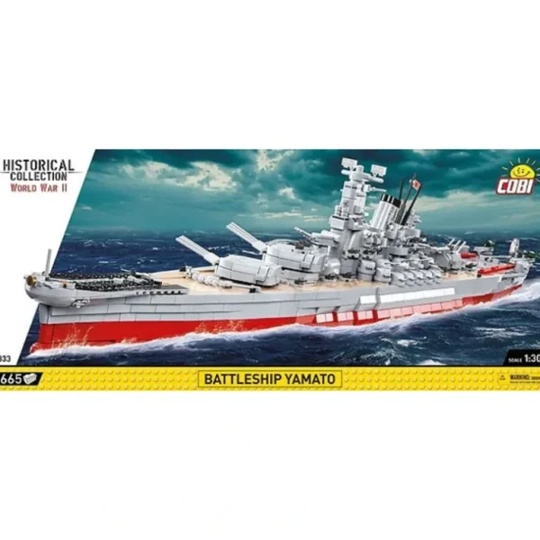 COBI 4833 Battleship Yamato - Miniature Marvels: Airplane Models & Painted Dice* Airplane Model