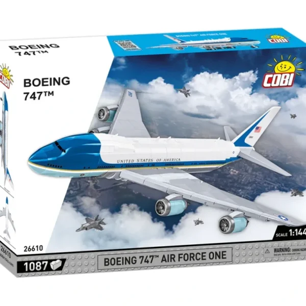 Cobi 26610 Boeing 747 Air Force One - Miniature Marvels: Airplane Models & Painted Dice* Airplane Model