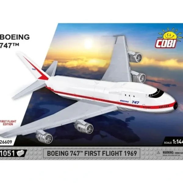 Cobi 26609 Boeing 747 First Flight 1969 - Miniature Marvels: Airplane Models & Painted Dice* Airplane Model