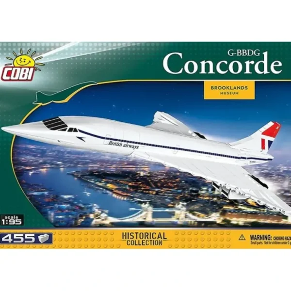 COBI 1917 British Airways Concorde G-BBDG - Miniature Marvels: Airplane Models & Painted Dice* Airplane Model