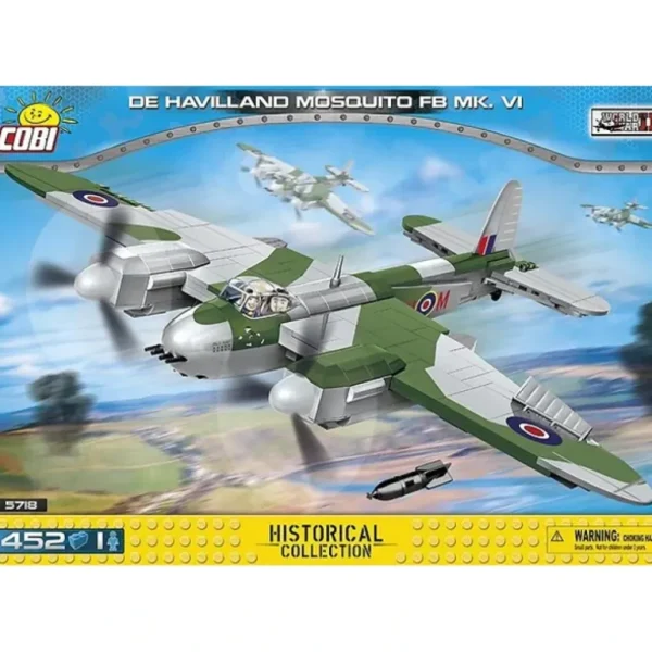 COBI 5718 De Havilland Mosquito FB Mk.VI - Miniature Marvels: Airplane Models & Painted Dice* Airplane Model