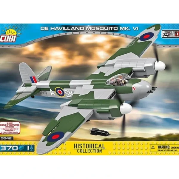 COBI 5542 De Havilland Mosquito Mk.VI - Miniature Marvels: Airplane Models & Painted Dice* Airplane Model