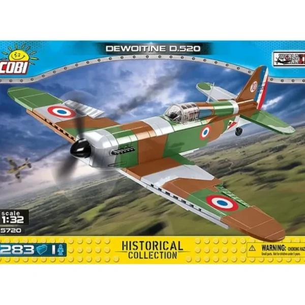 COBI 5720 Dewoitine D.520 - Miniature Marvels: Airplane Models & Painted Dice* Airplane Model
