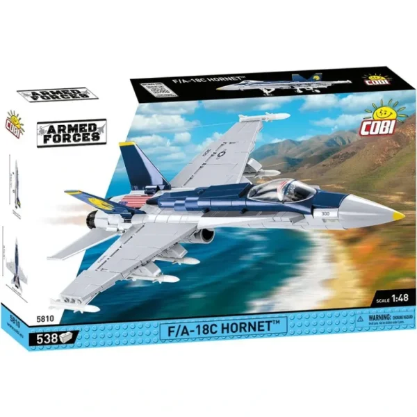 Cobi 5810 F/A-18C Hornet - Miniature Marvels: Airplane Models & Painted Dice* Airplane Model