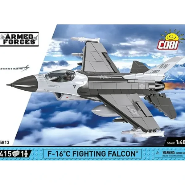 COBI 5813 F-16C Fighting Falcon - Miniature Marvels: Airplane Models & Painted Dice* Airplane Model