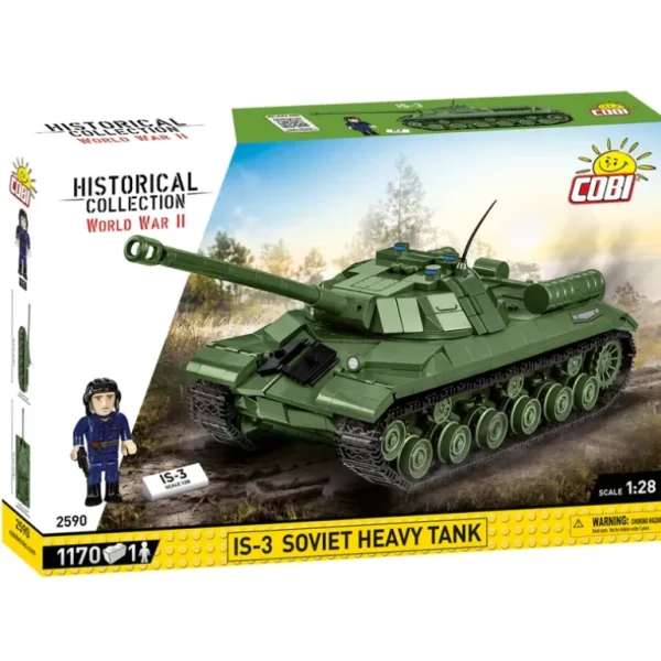 Cobi 2590 IS-3 Soviet Heavy Tank - Miniature Marvels: Airplane Models & Painted Dice* Airplane Model