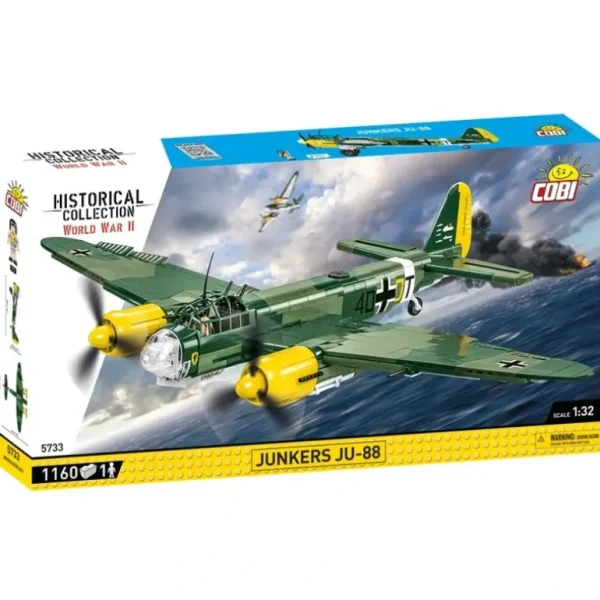 Cobi 5733 Junkers Ju-88 - Miniature Marvels: Airplane Models & Painted Dice* Airplane Model