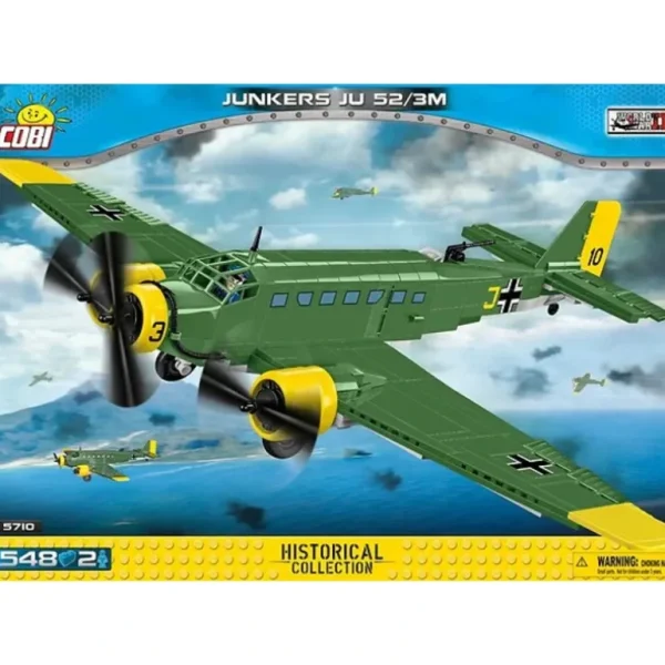 COBI 5710 Junkers Ju52/3m - Miniature Marvels: Airplane Models & Painted Dice* Airplane Model