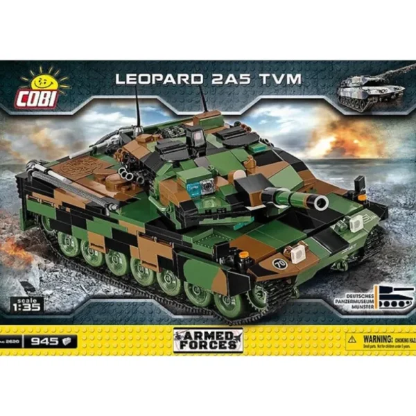 COBI 2620 Leopard 2A5 TVM - Miniature Marvels: Airplane Models & Painted Dice* Airplane Model