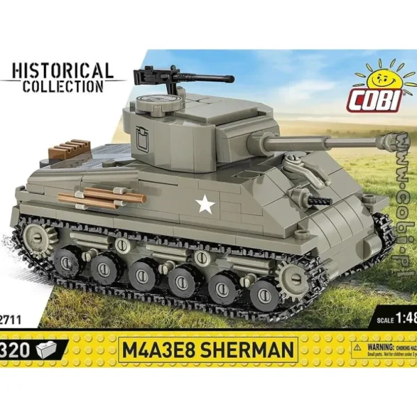 COBI 2711 M4A3E8 Sherman - Miniature Marvels: Airplane Models & Painted Dice* Airplane Model