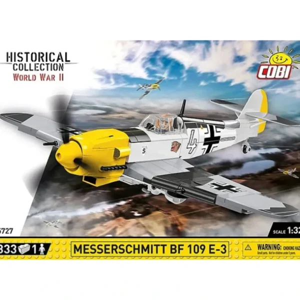 COBI 5727 Messerschmitt Bf 109 E-3 - Miniature Marvels: Airplane Models & Painted Dice* Airplane Model