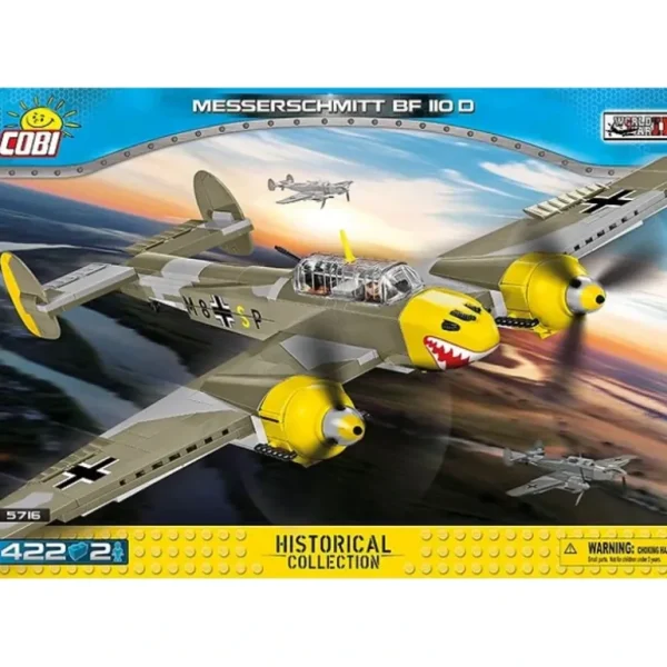 COBI 5716 Messerschmitt BF 110D - Miniature Marvels: Airplane Models & Painted Dice* Airplane Model