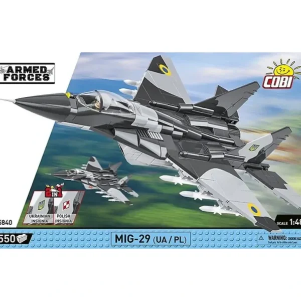 Cobi 5840 MiG-29 (UA/PL) - Miniature Marvels: Airplane Models & Painted Dice* Airplane Model